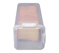 Boîte de rangement alimentaire optimisée pour le pain avec ajustement hermétique et plateau coulissant pratique pour un usage quotidien (noir)