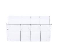 Boîte de Rangement Alimentaire Plastique Transparent, Organisateur avec 3 Diviseurs Amovibles, Version Standard - Design Gain de Place, Compartiments Modulables, Idéal Cuisine et