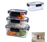 Boîte de rangement alimentaire - Récipient alimentaire hermétique, boîte de rangement anti-fuite | Organisateur alimentaire multifonctionnel, récipient de boîte à goûter pour cuisine, réfrigérateur