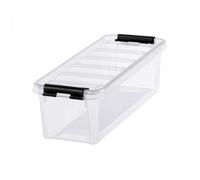Boîte de rangement allongée 3,5 litres - Clips Noirs