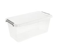 Boîte de rangement allongée avec clips 8,35 litres