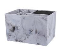 Boîte de Rangement Antidérapante en Acrylique pour Outils de Coiffure | Motif Marbre Élégant, Usage Salon ou Maison, 1 Pièce pour Ciseaux et Peignes