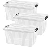 Boîte de rangement Anzio 14 l, lot de 3