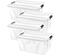 Boîte de rangement Anzio 21 l, lot de 4