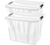 Boîte de rangement Anzio 55 l, lot de 2
