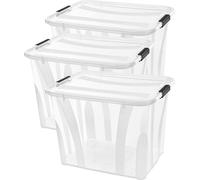 Boîte de rangement Anzio 55 l, lot de 3