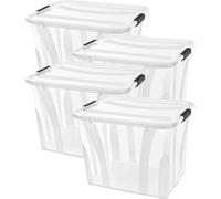 Boîte de rangement Anzio 55 l, lot de 4