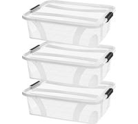 Boîte de rangement Anzio 7 l, lot de 3