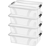 Boîte de rangement Anzio 7 l, lot de 4