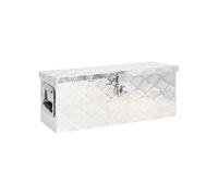 Boîte de rangement Argenté 60x23,5x23 cm Aluminium 152248