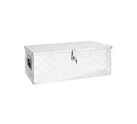 Boîte de rangement Argenté 80x39x30 cm Aluminium 152252