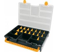 Boîte de rangement Organiseur 23 compartiments amovibles Noir Orange 44.3 x 31.7