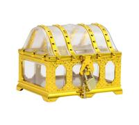 Boîte de rangement au trésor, boîte à coffre de pirate Grands transparents