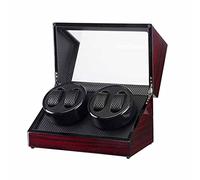 Boîte de rangement automatique en bois pour montres, remontoir à montres, coque transparente, boîte simple, moteur à double tête, cadeau surprise