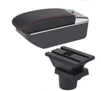 Boîte de rangement automatique pour bras de bras rehaussant les détails intérieurs, console centrale en cuir double couche d'espace de rangement, pour VW UP, Skoda Citigo, Seat Mii
