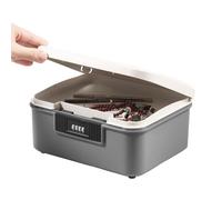 Boîte de rangement avec - ABS 26,2 x 22 x 12,1 cm | Portable Password Lock Safe Organizer Box | Grande capacité Lockable Storage Case For Documents Files Medicine Tools Crafts Kitchen