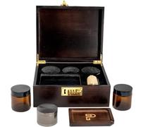 Boîte de rangement avec accessoires pour fumeurs : broyeur, plateau à rouler, 2 pots anti-odeurs + autres accessoires pour fumer - boîte à rouler - boîte à fumer - vendeur britannique