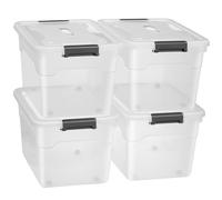 Boîte de rangement avec couvercle Blanc