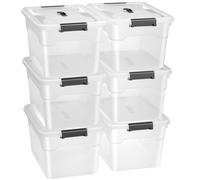 Boîte de rangement avec couvercle Blanc