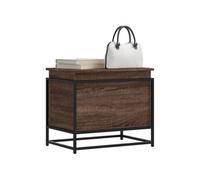 Boîte de rangement avec couvercle chêne marron bois ingénierie