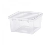 Boîte de rangement avec couvercle empilable 7 litres - Clips Blancs