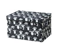 Boîte de rangement avec couvercle fond noir Lifeney Shaun le mouton