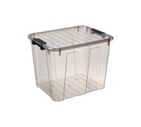 Boîte transparente 40L avec couvercle Plast Team Home Box Transparent G