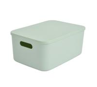 I.R.I.S. Boîte de rangement Homéa avec couvercle plastique 10,5 L 34,5×25×16 cm Sauge
