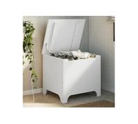 Boîte de rangement avec couvercle RANA blanc bois massif de pin