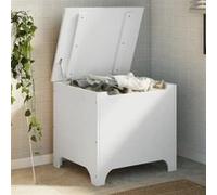 Vidaxl Boîte De Rangement Avec Couvercle Rana Blanc Bois Massif De Pin