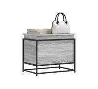 Boîte de rangement avec couvercle sonoma gris bois d ingénierie