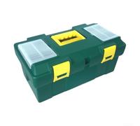 Boîte de rangement avec poignée - Boîte à outils en plastique ABS robuste pour l'organisation - Conteneur d'atelier portable 43 x 23 x 20 cm (taille moyenne)