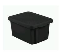 Boite De Rangement - Bac De Rangement - Curver Essentials Conteneur 16l Avec Couvercle Noir 225355