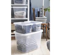Boîte de rangement BASIC M, 25 L, transparent