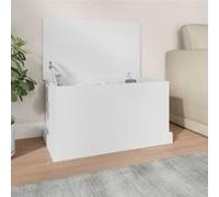 Boîte de rangement blanc 70x40x38 cm bois d ingénierie Blanc G