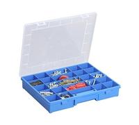 Allit Boîte de rangement Moderne 25 Compartiments 37/25/6 cm Bleu Transparent Empilable