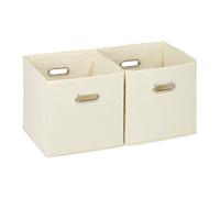 Boîte de rangement Boîtes de rangement Pliable Boîtes d'étagère 27 L 4 pièces