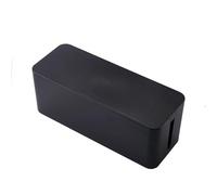 Boîte de rangement câbles, boîtiers lignes électriques, boîte jonction, organisateur d'articles ménagers Boîte cache-câble(Black,23.5x11.5x12.3cm)