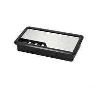 Boîte de Rangement Câbles Métal 14.7cm Argent | Métal , finition argent, design , protège les câbles, réduit l'encombrement visuel(Brushed Silver)
