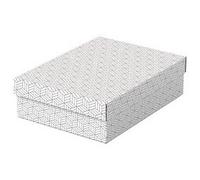 Boîte de rangement & cadeau Home M, set de 3, blanc