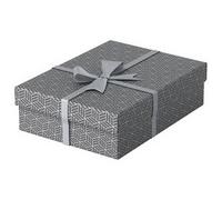Boîte de rangement & cadeau Home M, set de 3, gris