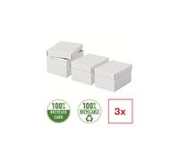 Boîte De Rangement/Cadeau Pour La Maison Esselte, Petit Format, Lot De 3