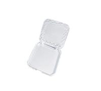 Boîte de rangement carrée transparente haut de gamme pour bijoux