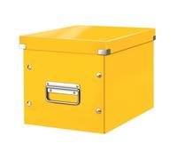 Boîte de rangement carton Leitz Click & Store Wow Cube Format L jaune