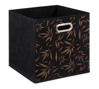 5five Boîte de rangement à motif Casual 31 x 31 cm Noir