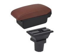 Boîte De Rangement Centrale D'accoudoir De Voiture Accessoires Pour Toyota Pour Yaris Pour Vitz 5dr Hayon 1998 1999-2011 WEFOLCC(B brown 3USB)