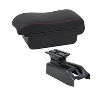 Boîte De Rangement Centrale D'accoudoir De Voiture Pièces Intérieures Avec Accessoires USB Pour VW Pour Bora Pour Golf 4 BLNETU(A1 red line No USB)
