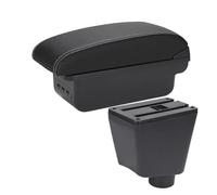 Boîte De Rangement Centrale D'accoudoir Voiture Boîte Rangement Pour Renault Pour Captur Pour Clio 3 4 III IV Boîte D'accoudoir(Black white 3USB)