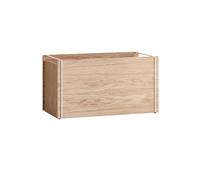 MOEBE Boîte de rangement en chêne 33x60 cm Bois. blanc