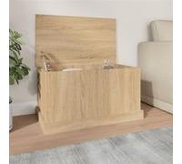 Boîte de rangement chêne sonoma 70x40x38 cm bois d ingénierie G